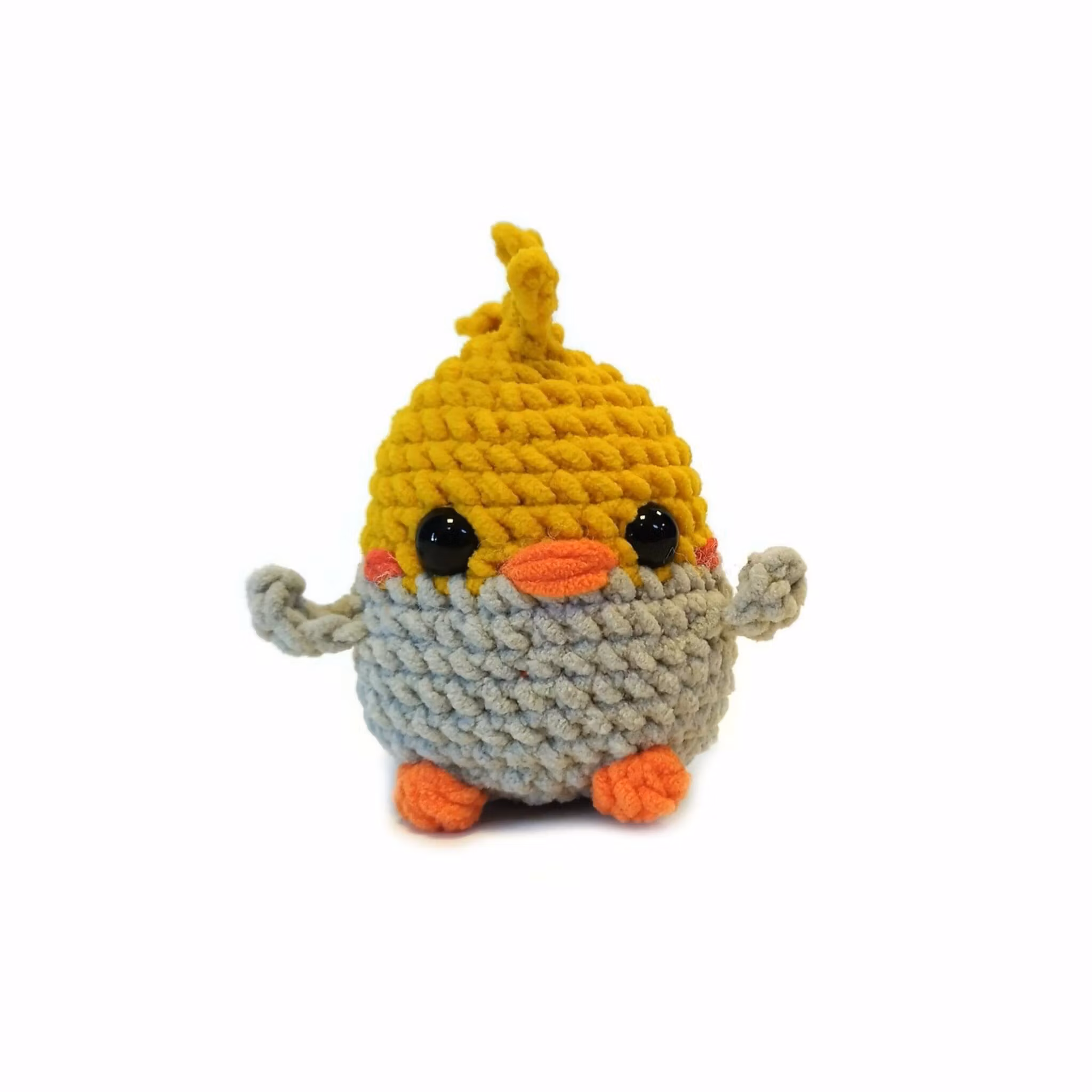 DIY Kit LULU Nymfkakadua• Virkset gosedjur • Skapa din egen fågel • Crochetbykim