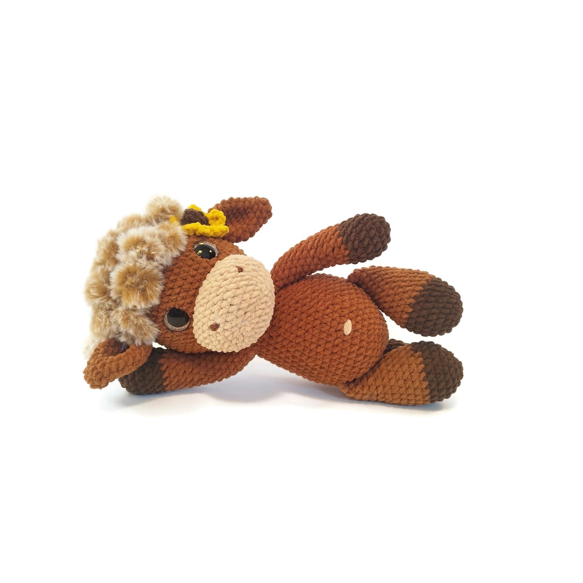 DIY kit Höglandsko EVELYN • Safari • Virkset gosedjur • Do it yourself kit • Crochetbykim