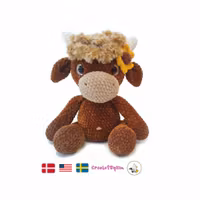 VIRKMÖNSTER Höglandsko Evelyn • Low Sew pattern • Highland Cow • Chenille garn • amigurumi virkbeskrivning • crochetbykim • PDF