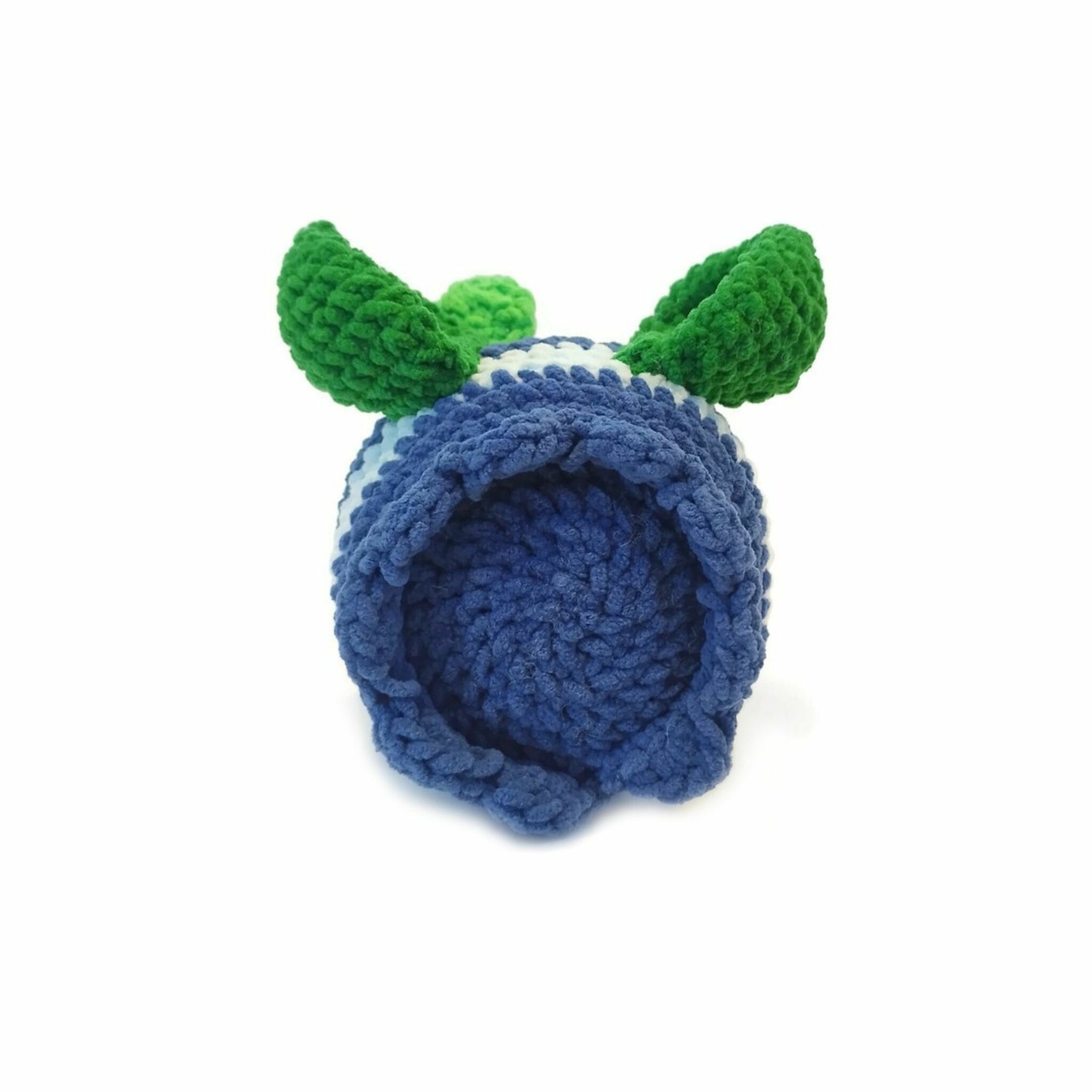 DIY Kit Jelly Bi Blåbär• Virkset gosedjur • Skapa ditt eget bi • Crochetbykim
