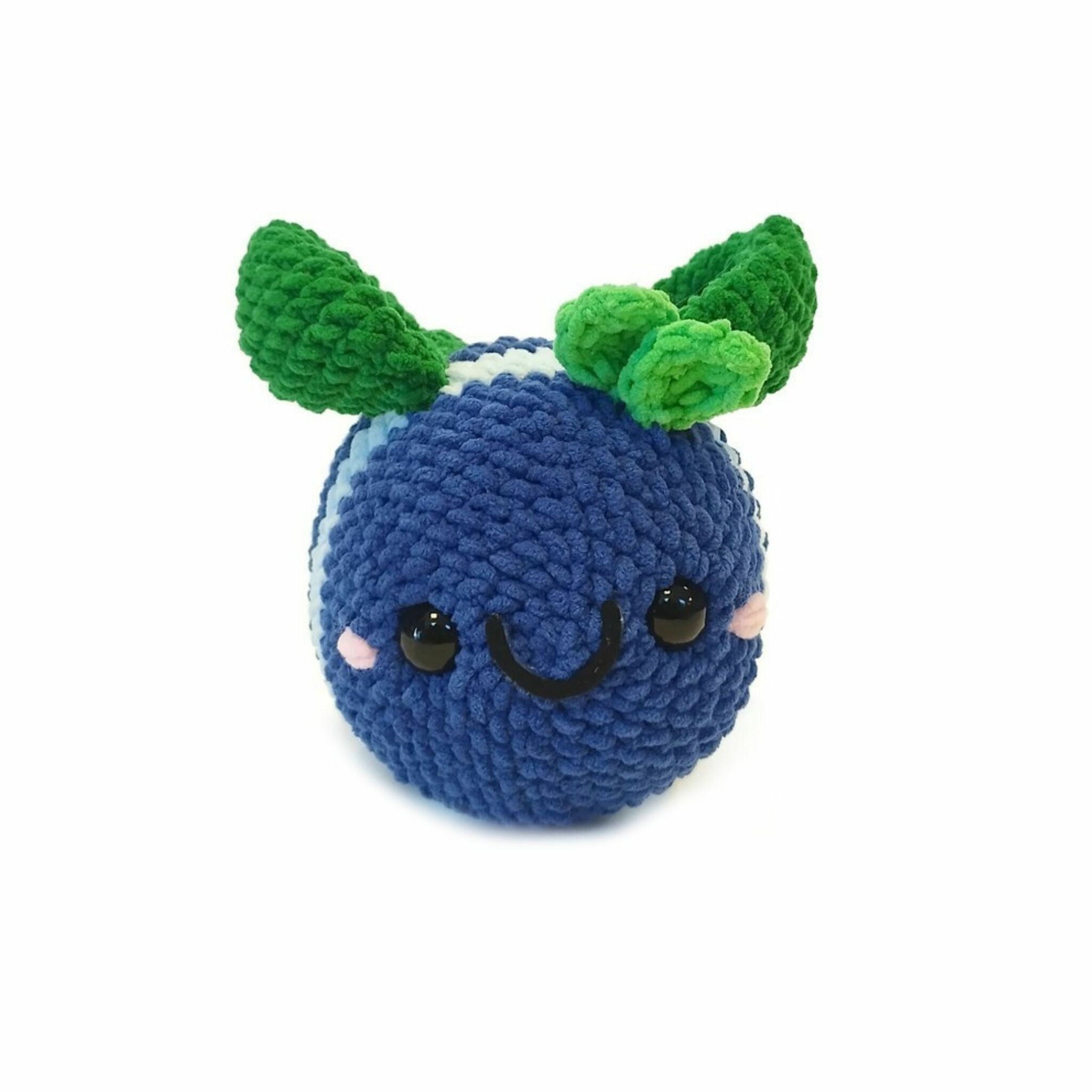 DIY Kit Jelly Bi Blåbär• Virkset gosedjur • Skapa ditt eget bi • Crochetbykim
