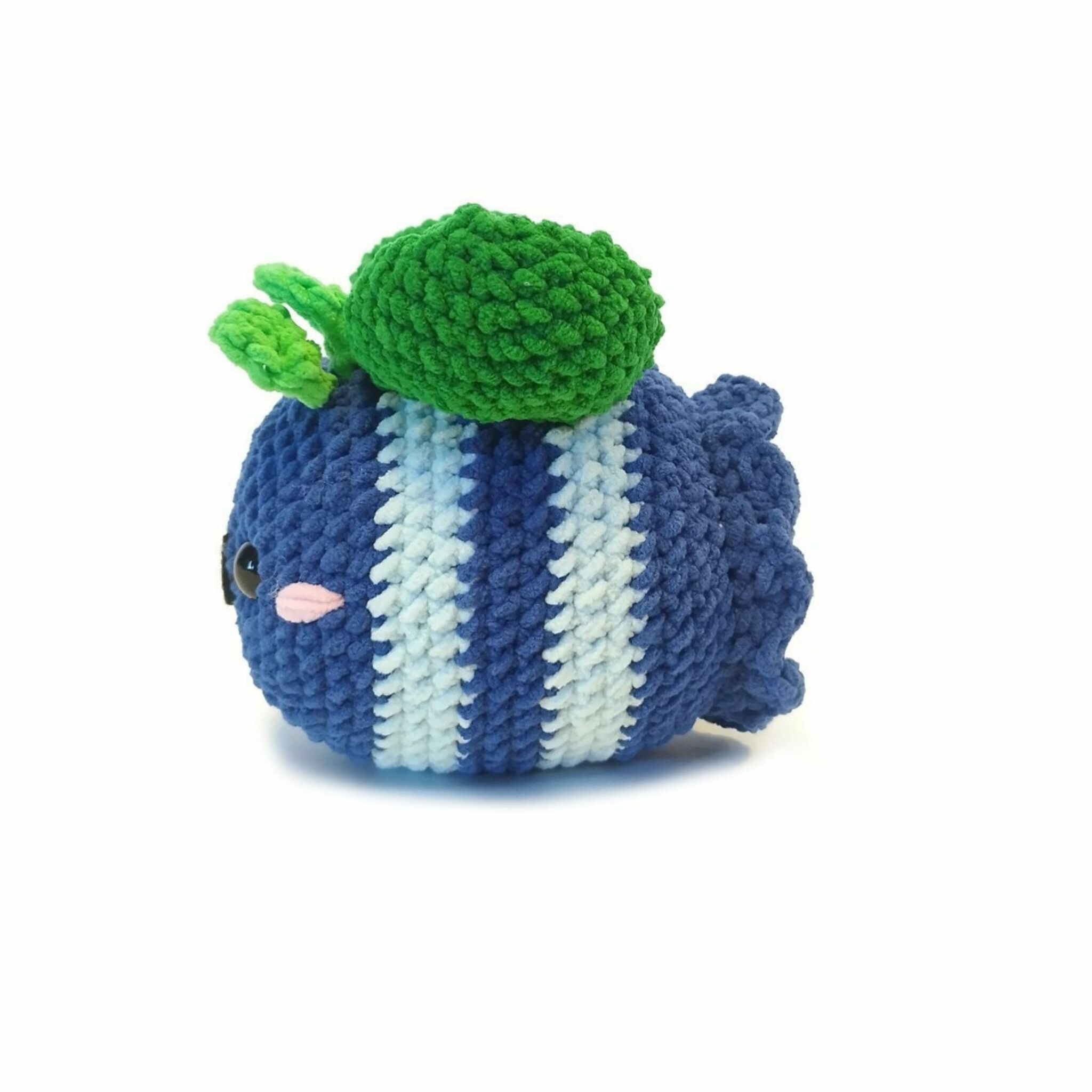 DIY Kit Jelly Bi Blåbär• Virkset gosedjur • Skapa ditt eget bi • Crochetbykim