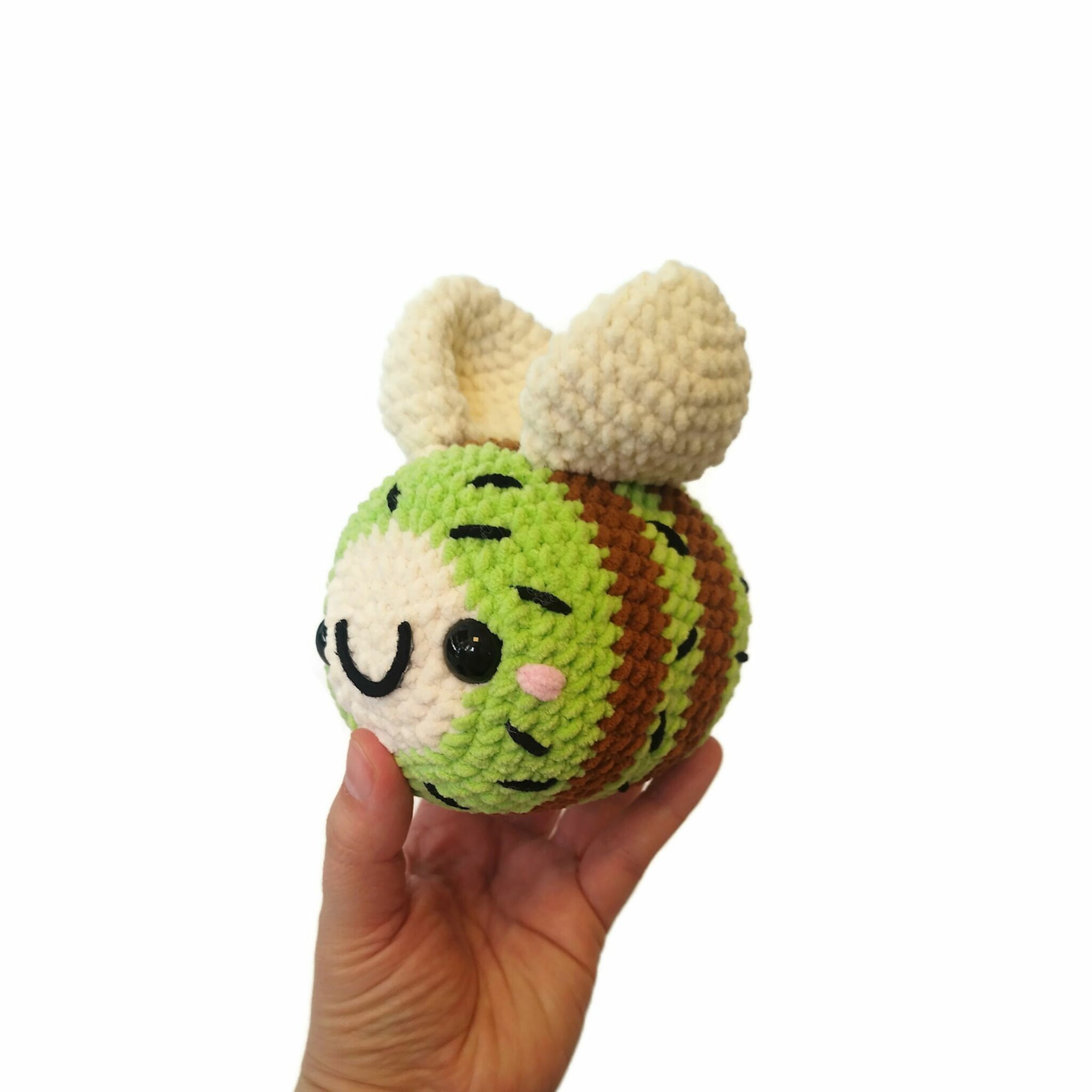 DIY Kit Jelly Bi Kiwi• Virkset gosedjur • Skapa ditt eget bi • Crochetbykim