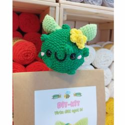 DIY Kit Jelly Bi Pickle• Virkset gosedjur • Skapa ditt eget bi • Crochetbykim