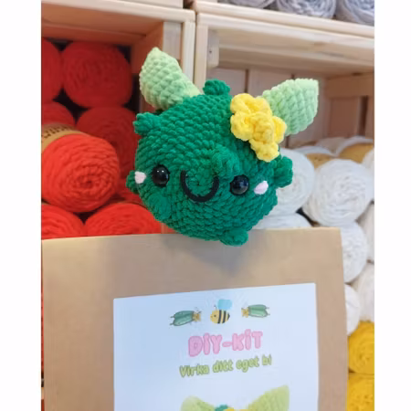 DIY Kit Jelly Bi Pickle• Virkset gosedjur • Skapa ditt eget bi • Crochetbykim
