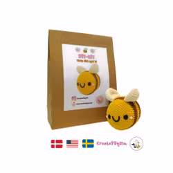 DIY Kit Jelly Bi Original• Virkset gosedjur • Skapa ditt eget bi • Crochetbykim