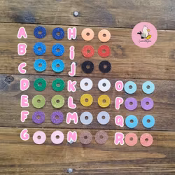 10 pack Glitterchips • Bakgrund till 3D Glitterögon • 16 mm • 20 mm • 25 mm • 30 mm • Säkerhetsögon • Sink Eyes • Amigurumi ögon • Virka • Safety eyes • Nalleögon