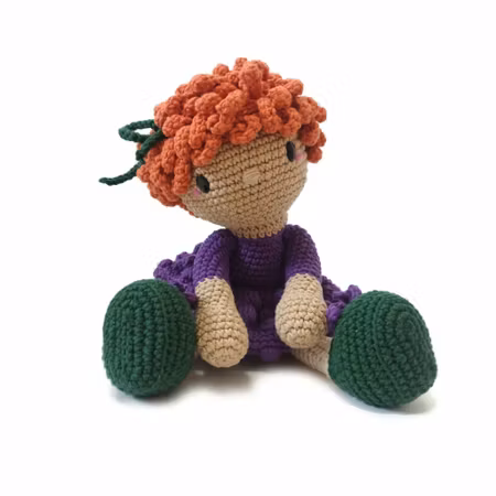 DIY kit Orange Astrid • Doll • Virkset docka • Virka din egen docka • Crochetbykim