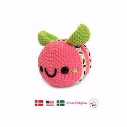 DIY Kit Jelly Bi Drakfrukt• Virkset gosedjur • Skapa ditt eget bi • Crochetbykim