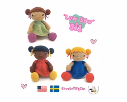 VIRKMÖNSTER EVY • Docka • amigurumi virkbeskrivning • crochetbykim • PDF