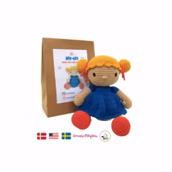DIY kit Blond EVY • Doll • Virkset docka • Virka din egen docka • Crochetbykim