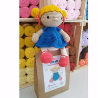 DIY kit Blond EVY • Doll • Virkset docka • Virka din egen docka • Crochetbykim