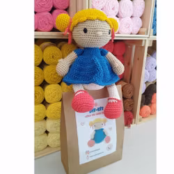 DIY kit Blond EVY • Doll • Virkset docka • Virka din egen docka • Crochetbykim