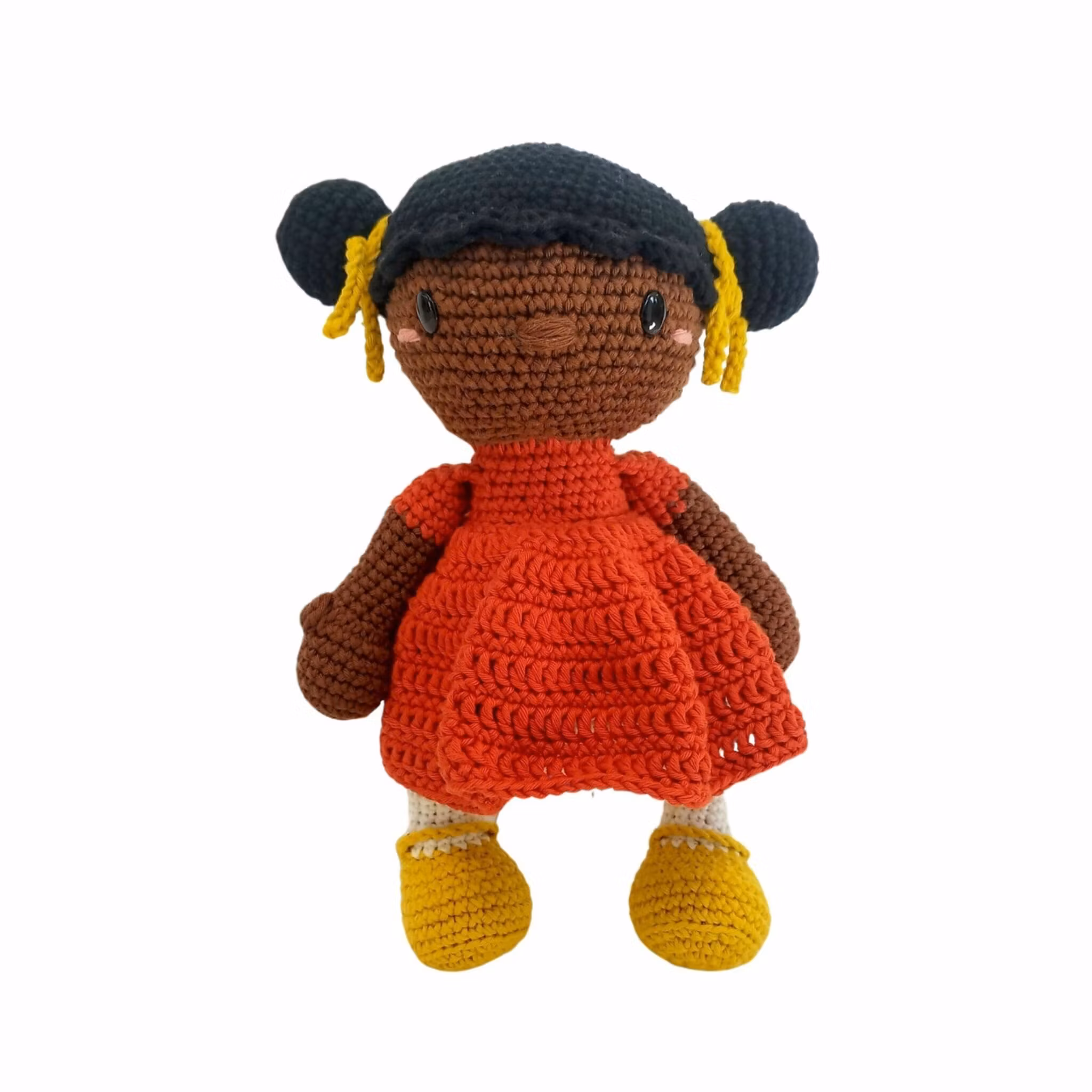 DIY kit Mörk EVY • Doll • Virkset docka • Virka din egen docka • Crochetbykim