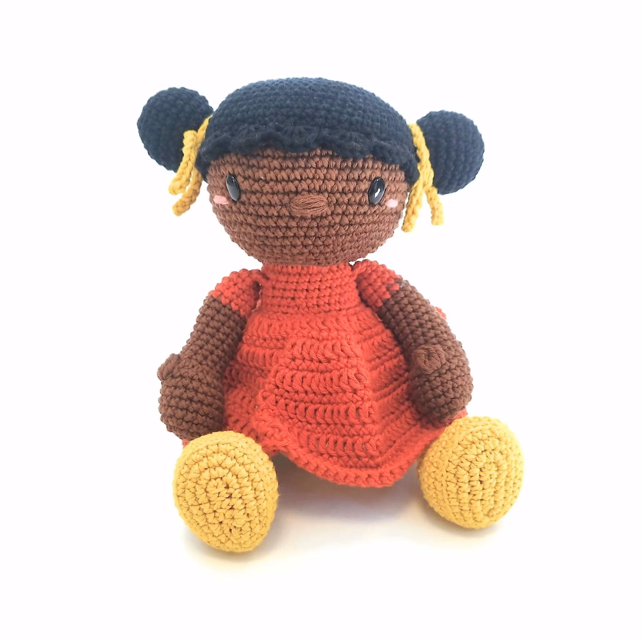 DIY kit Mörk EVY • Doll • Virkset docka • Virka din egen docka • Crochetbykim