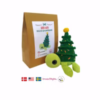 DIY KIT - Virka din egen Julsköldpadda: Julgran Turtellini Christmas Edition