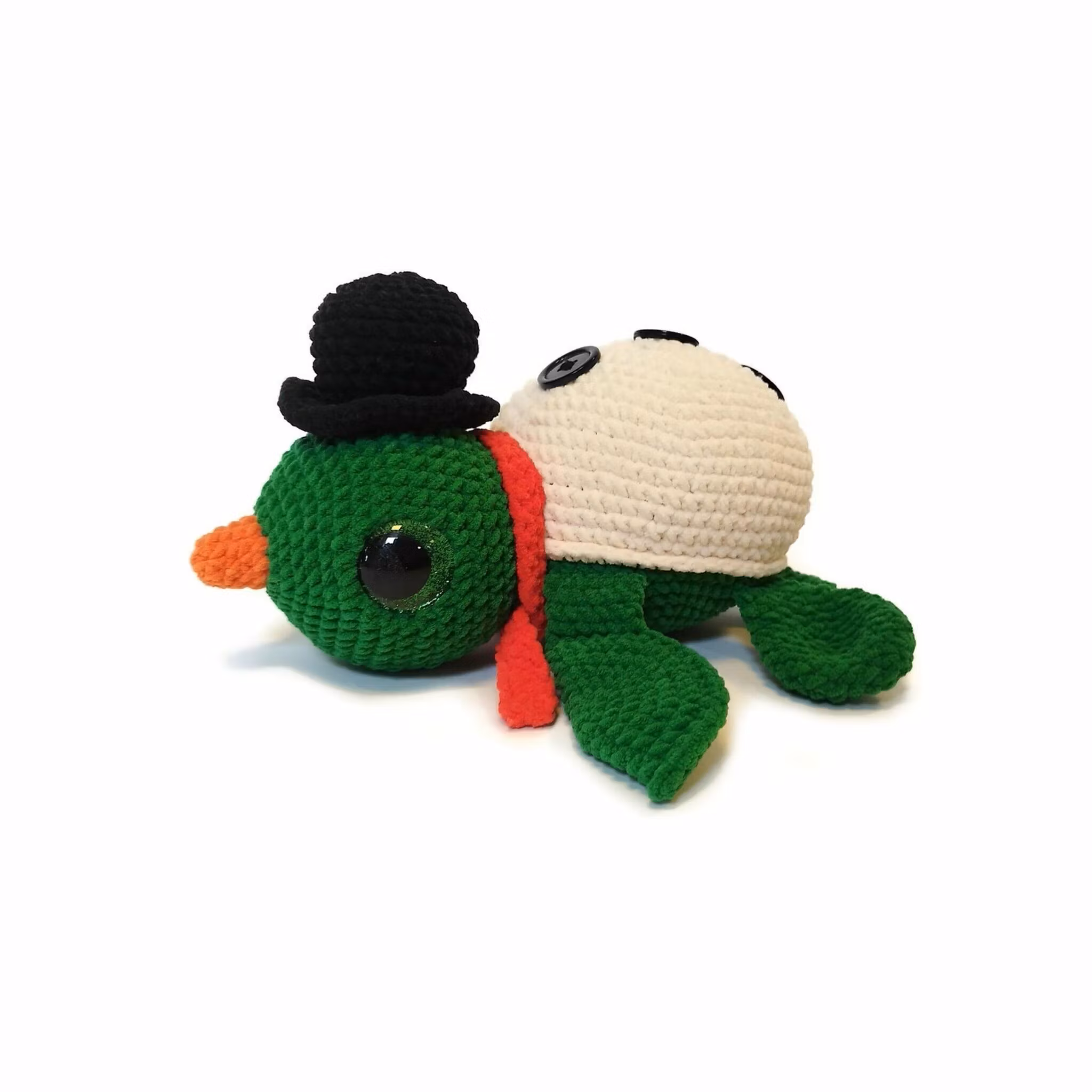 DIY KIT - Virka din egen Julsköldpadda: Snögubbe Turtellini Christmas Edition
