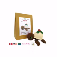 DIY KIT - Virka din egen Julsköldpadda: Christmas Pudding Turtellini Christmas Edition
