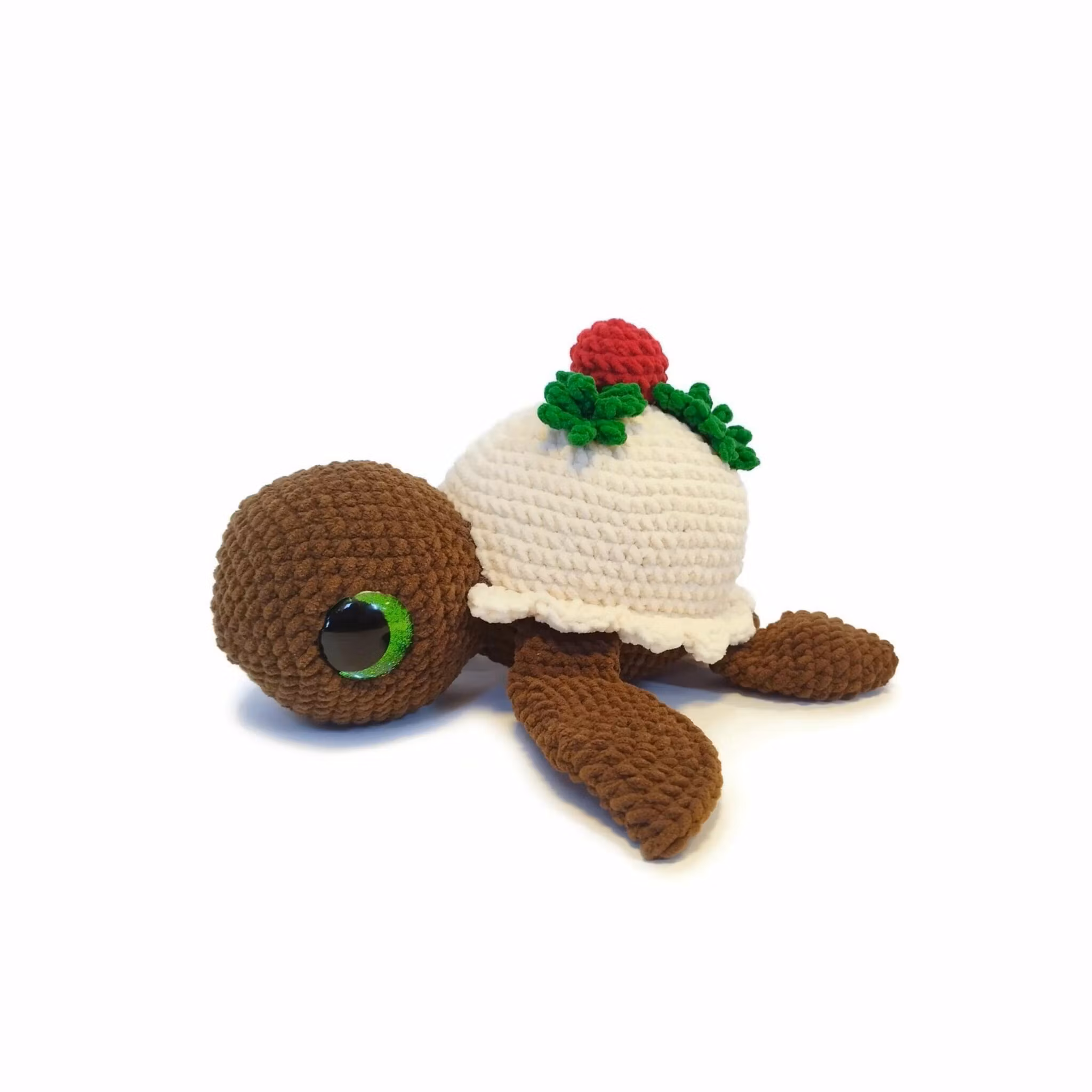 DIY KIT - Virka din egen Julsköldpadda: Christmas Pudding Turtellini Christmas Edition