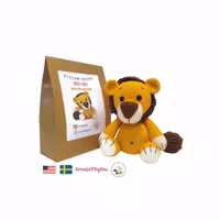 DIY kit Lejon Limbani • Safari • Virkset gosedjur • DIY-kit • Crochetbykim