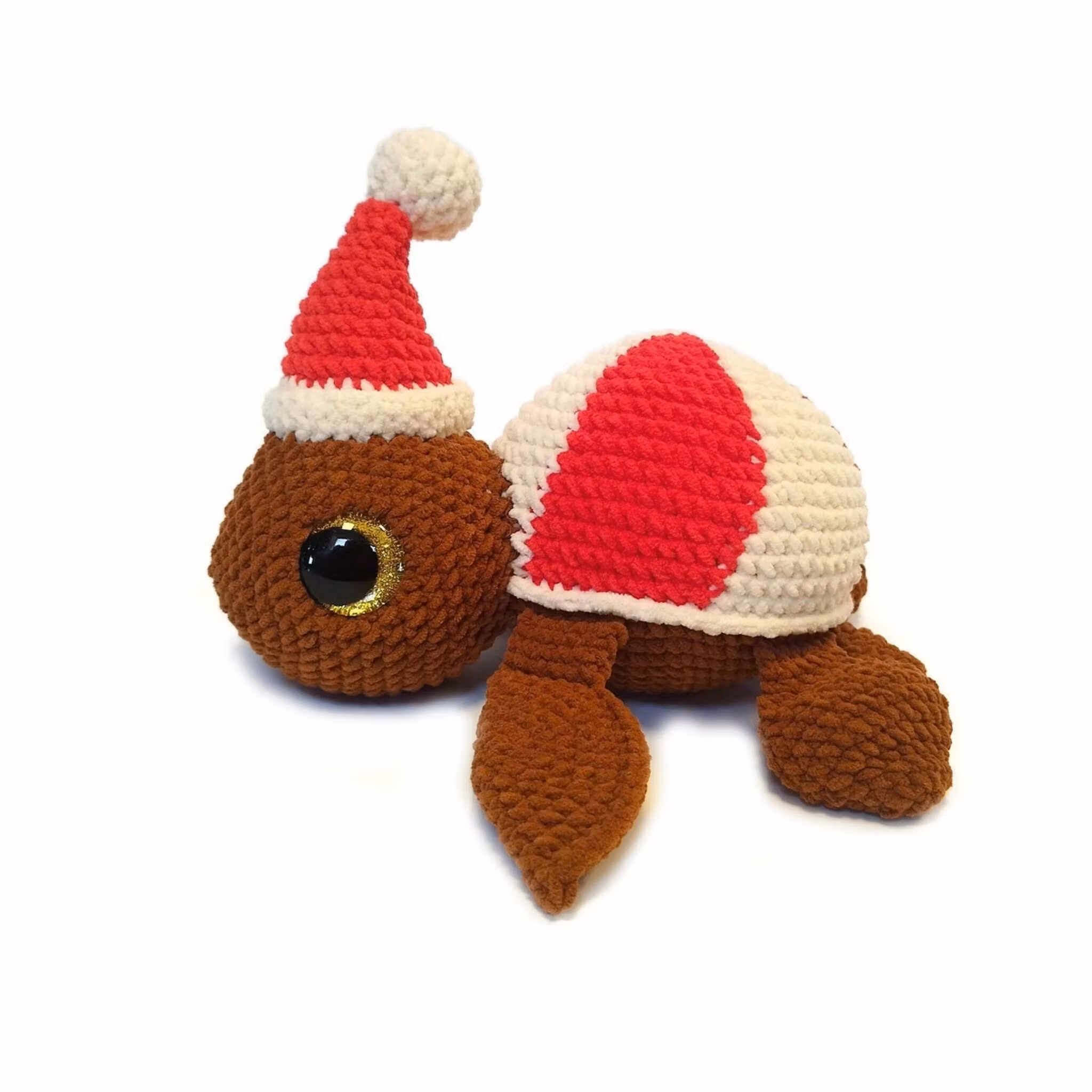 DIY KIT - Virka din egen Julsköldpadda: Polkagris Turtellini Christmas Edition