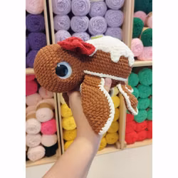 DIY KIT - Virka din egen Julsköldpadda: Pepparkaka Turtellini Christmas Edition