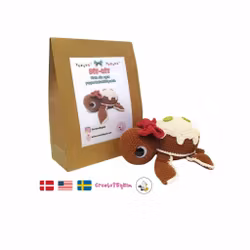 DIY KIT - Virka din egen Julsköldpadda: Pepparkaka Turtellini Christmas Edition