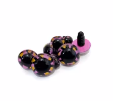 Handmålade ögon Rosa LEOPARD 12 mm 15 mm 18 mm 20 mm