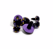 Handmålade ögon LILA LEOPARD 12 mm 15 mm 18 mm 20 mm