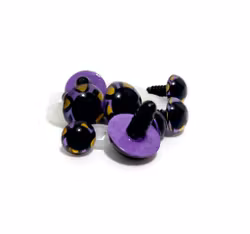 Handmålade ögon LILA LEOPARD 12 mm 15 mm 18 mm 20 mm