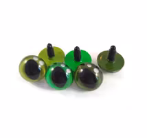 Handmålade ögon GRÖN katt Oval pupill 12 mm 15 mm 18 mm 20 mm