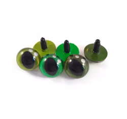 Handmålade ögon GRÖN katt Oval pupill 12 mm 15 mm 18 mm 20 mm