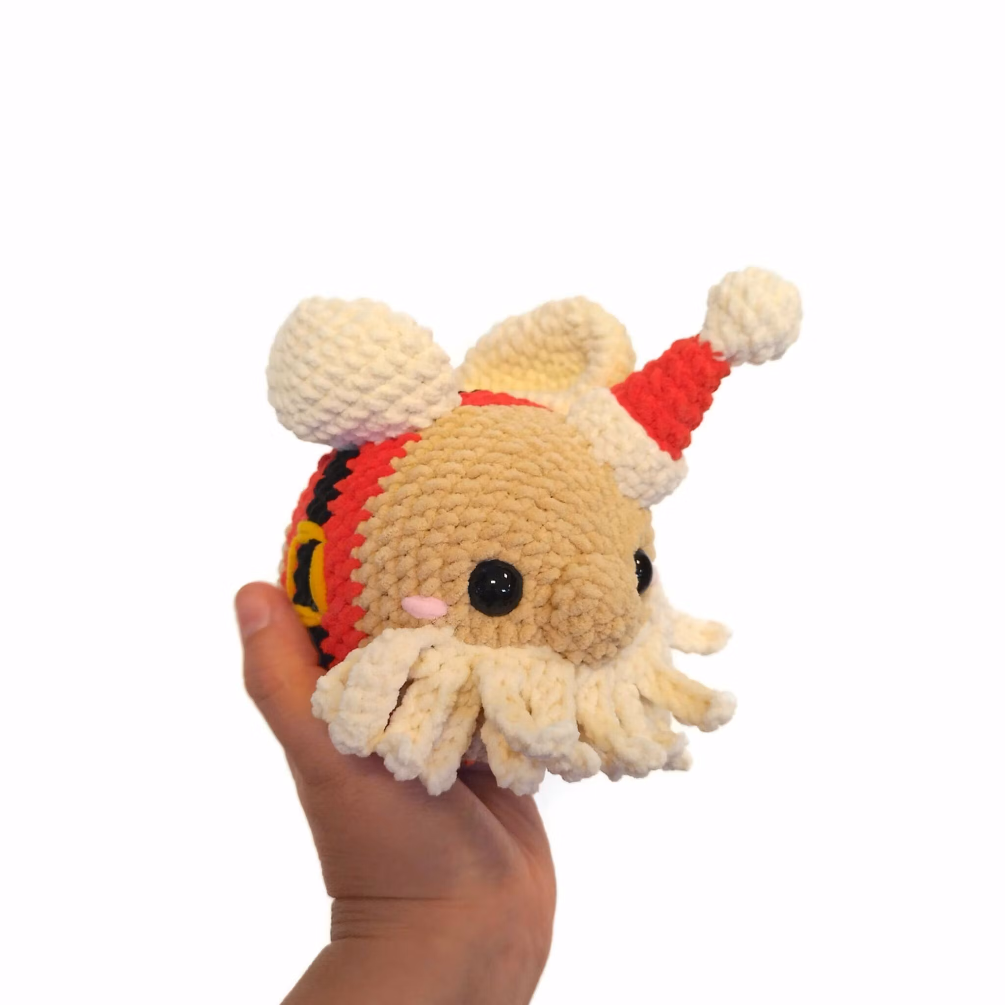 Virkmönster Juliga Bi • Jelly Bin • 9 i 1 mönster • Tomte Pepparkaka Ren Candy cane