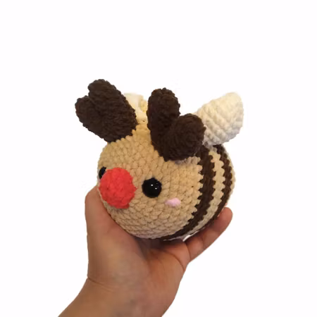 Virkmönster Juliga Bi • Jelly Bin • 9 i 1 mönster • Tomte Pepparkaka Ren Candy cane