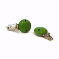 Clips till Barnvagnsmobil GRÖNA • Napphållare • Träclips • Hänge