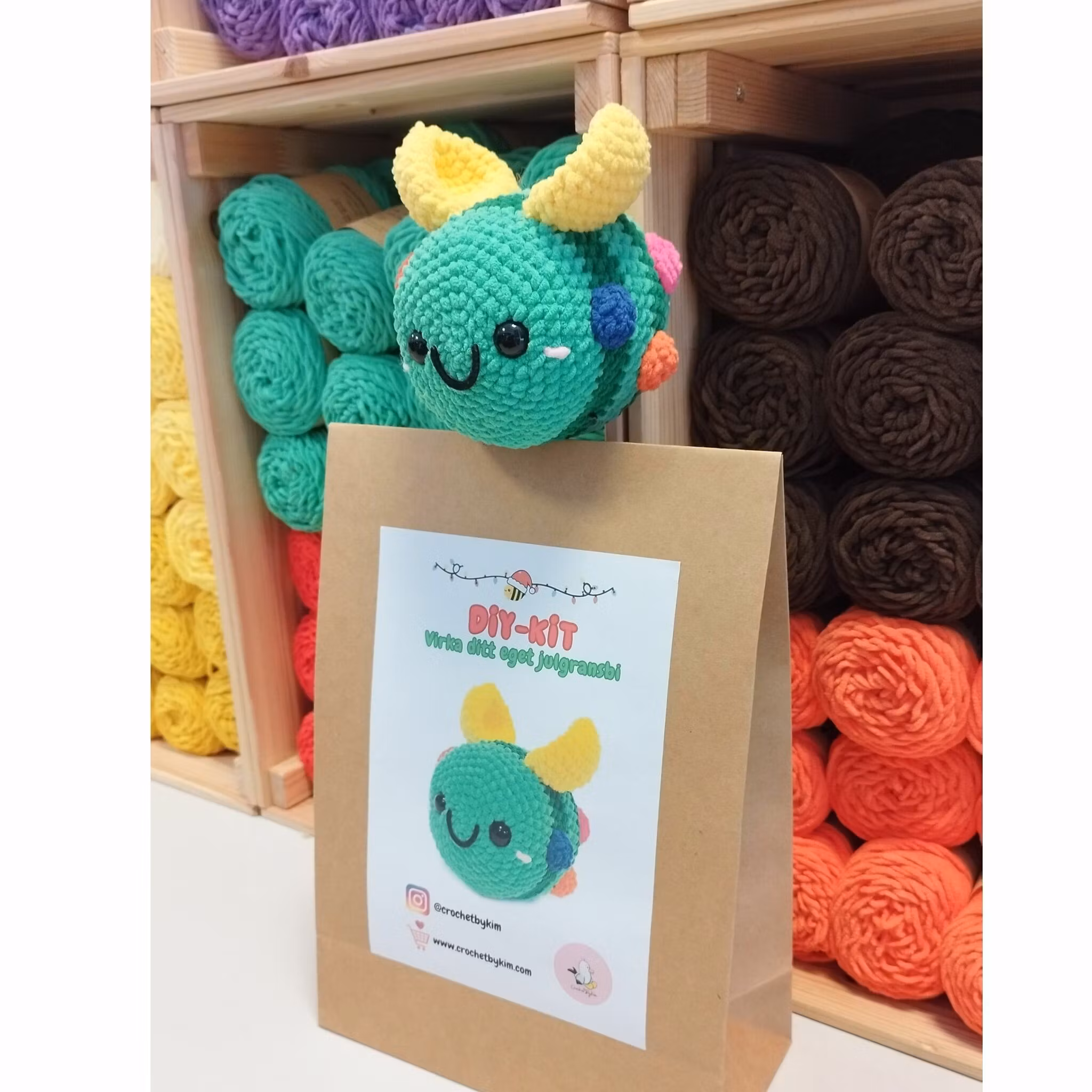 DIY kit • Virka ditt eget Jelly Bi Julgransbi 🎄🐝 • Limited Edition