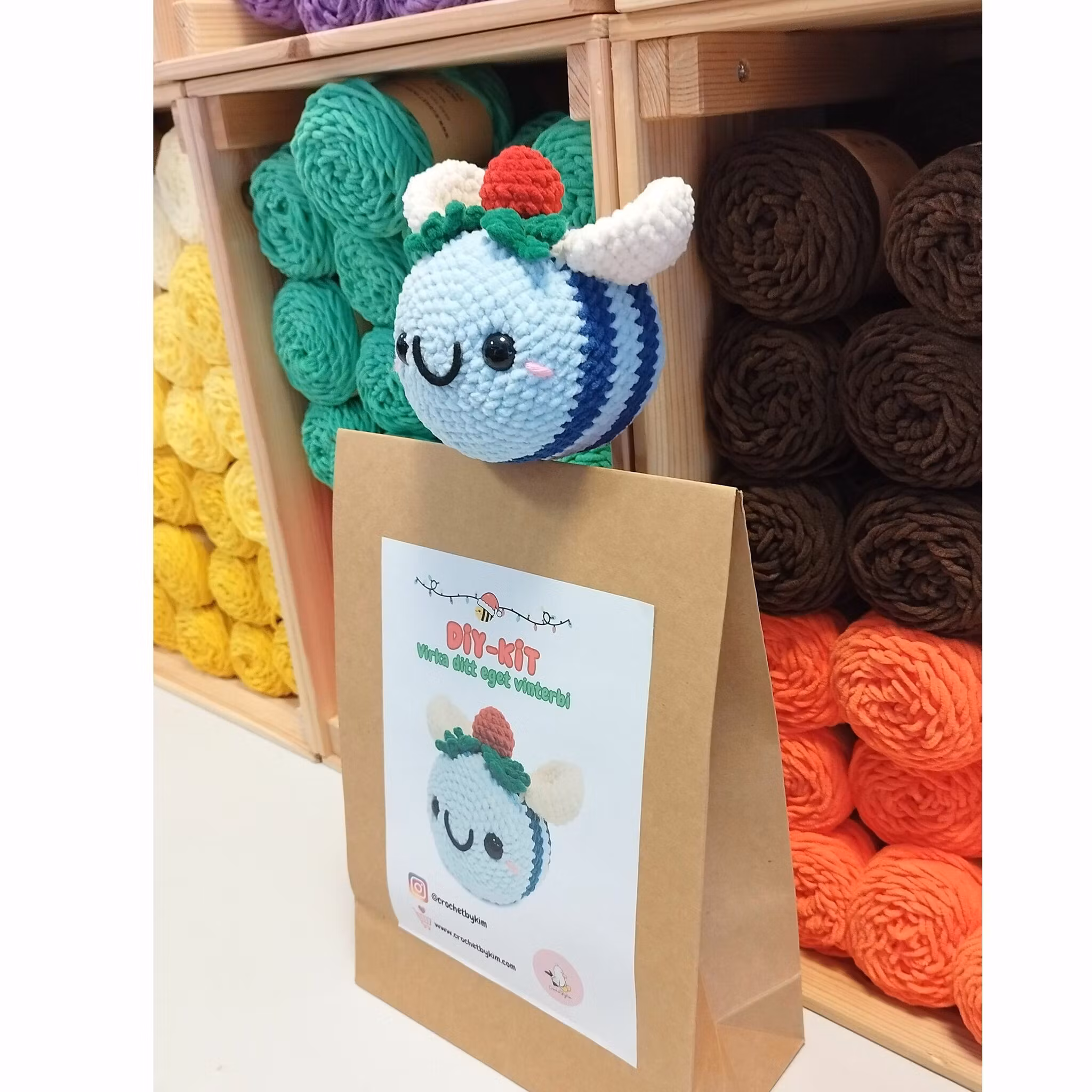 DIY kit • Virka ditt eget Jelly Bi Vinterbi 🎄🐝 • Limited Edition