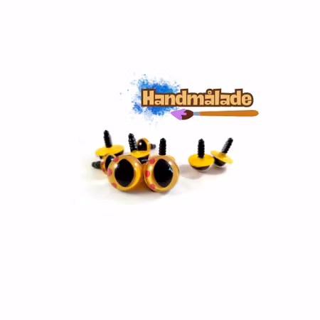 🐉✨ Magiska handmålade drakögon – reptil & katt 👁️ GULA