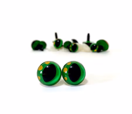 🐉✨ Magiska handmålade drakögon – reptil & katt 👁️ GRÖNA