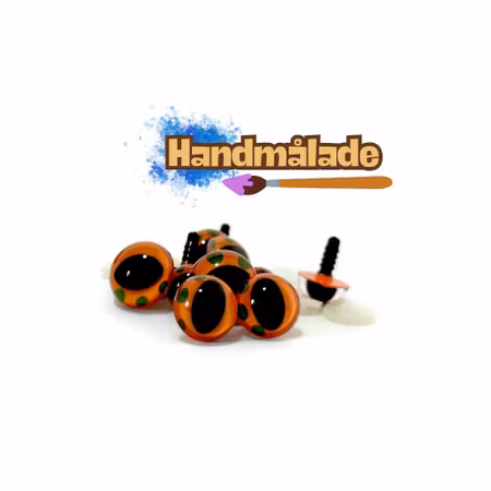 🐉✨ Magiska handmålade drakögon – reptil & katt 👁️ ORANGE