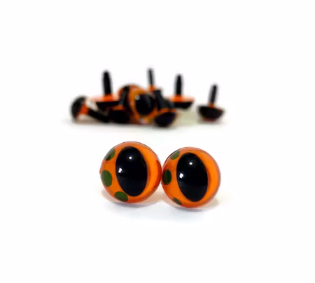 🐉✨ Magiska handmålade drakögon – reptil & katt 👁️ ORANGE