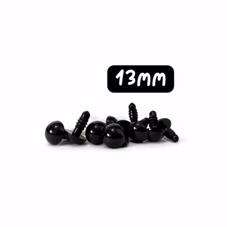 13 mm säkerhetsögon • amigurumi ögon • virka • safety eyes • nalleögon