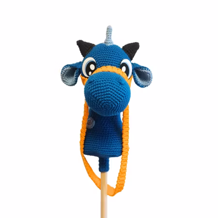 DIY Kit Käppdrake – Virka din egen käpphäst drake | Amigurumi virkset