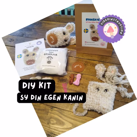 🐰 Skapa ditt eget gosedjur – DIY byggsats Kanin (Skuttis)