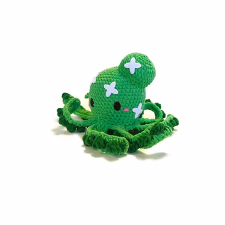 DIY-kit Kaktus Bläckfisk – OctopopZ | Amigurumi Virkpaket med Filtkryss 🌵🐙