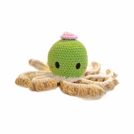 DIY-kit Prinsesstårta Bläckfisk – OctopopZ | Amigurumi Virkpaket 🎂🐙