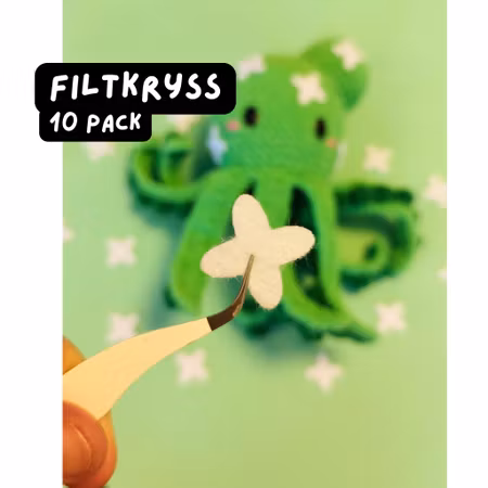 Filtkryss 10-pack till Amigurumi & Kaktus Bläckfisk | OctopopZ 🌵