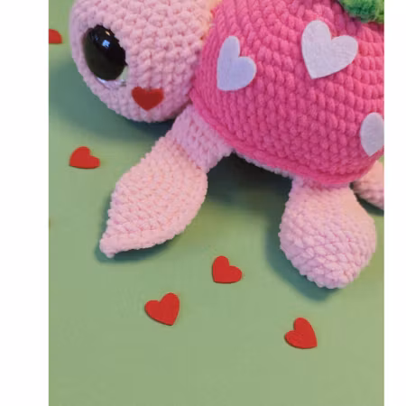 Filt-Hjärtan Röda 10-pack | Till Amigurumi, Virkade Gosedjur & DIY-Projekt ❤️