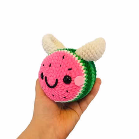 DIY Kit Jelly Bi Vattenmelon• Virkset gosedjur • Skapa ditt eget bi • Crochetbykim