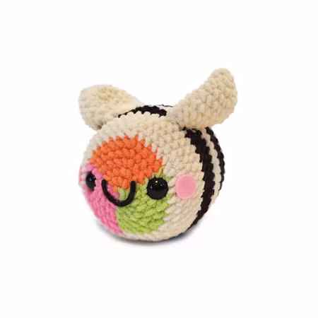 DIY Kit Jelly Bi Sushi• Virkset gosedjur • Skapa ditt eget bi • Crochetbykim